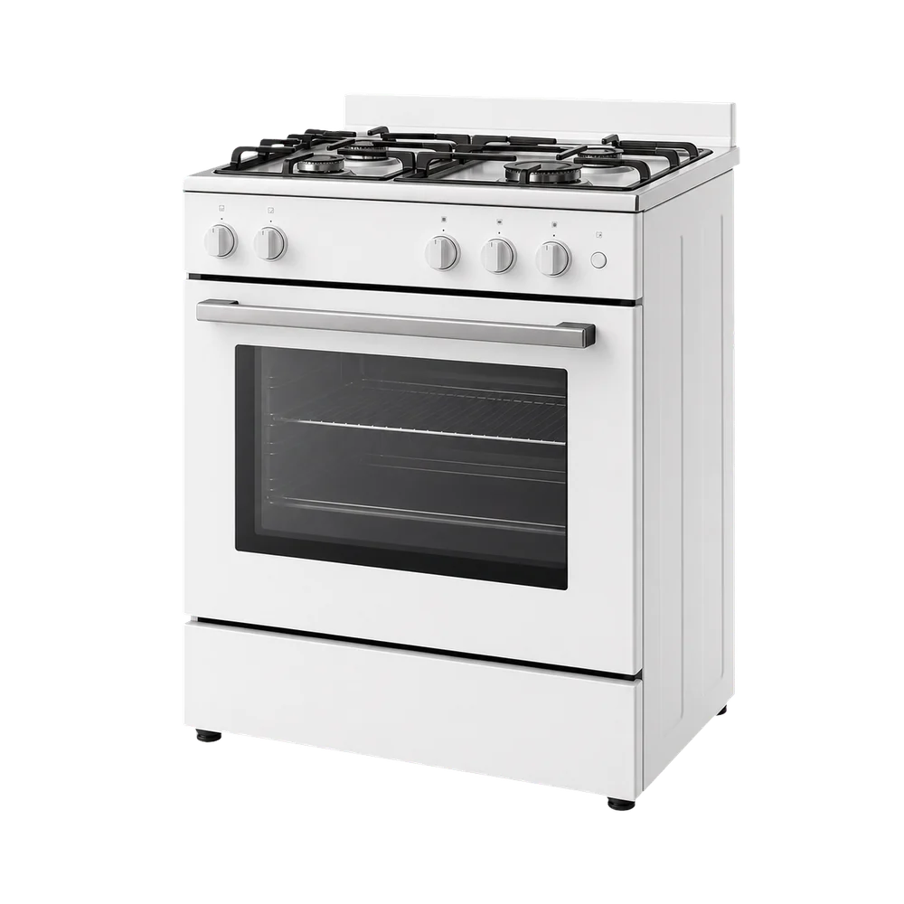 White cooktop and range appliance